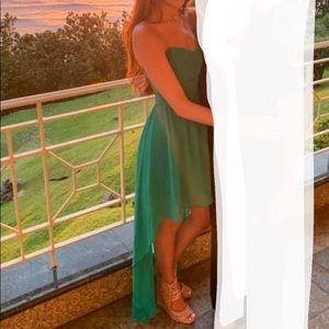 ASOS Strapless high-low dress